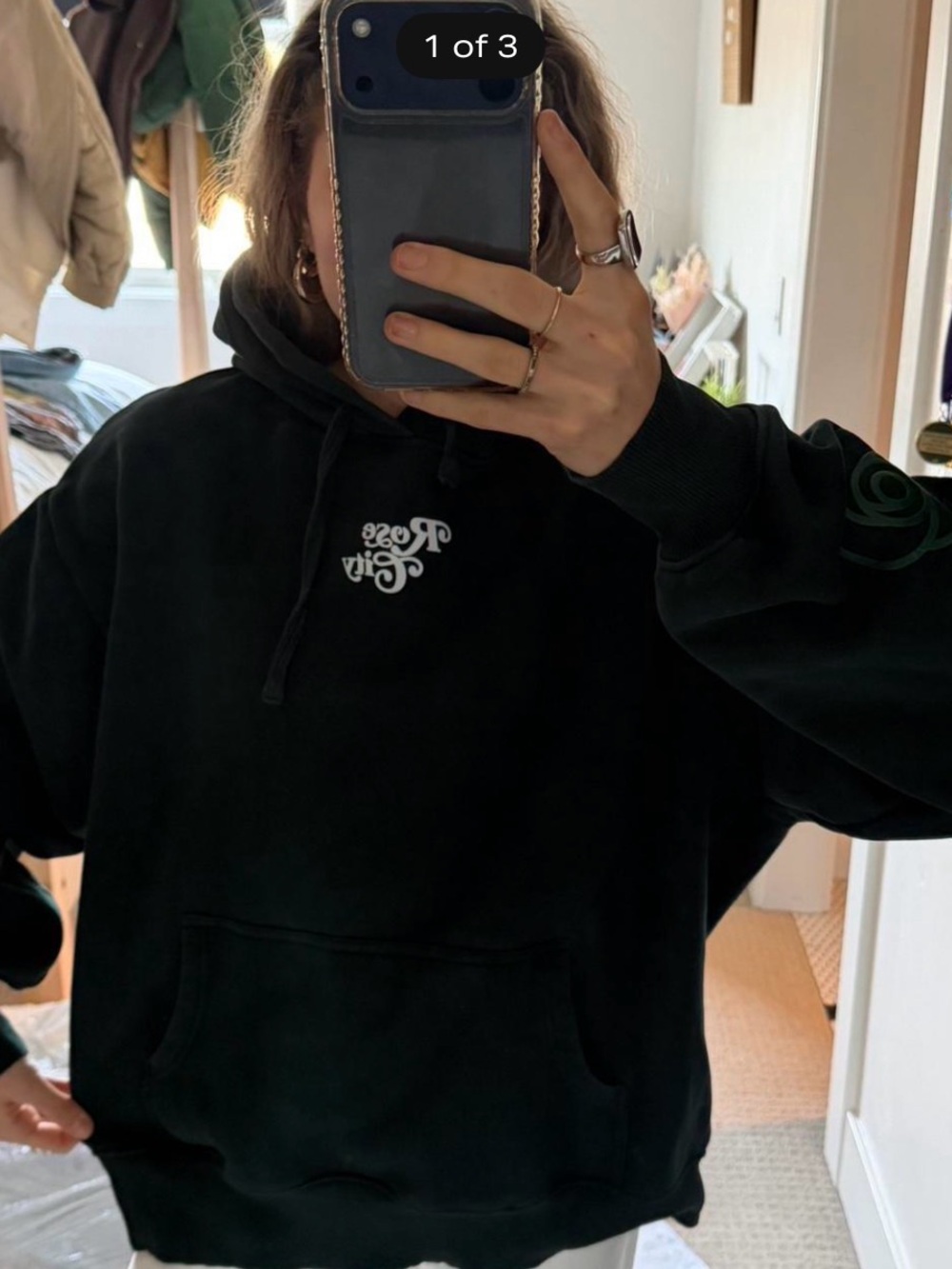 Dark Green Portland Gear Hoodie with Small Front Logo